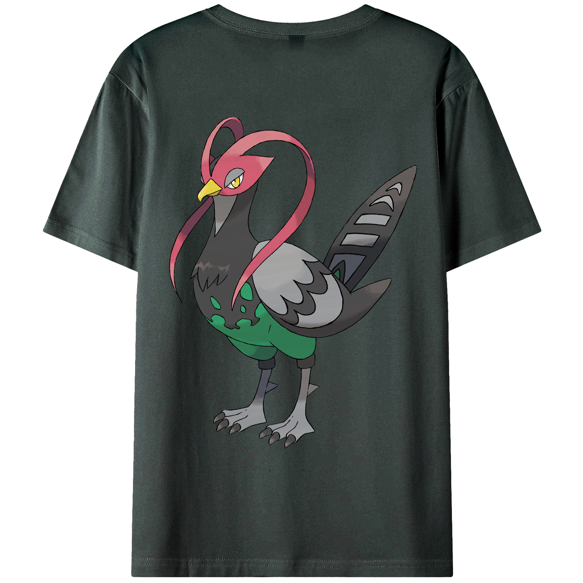 （画像用） ポケットモンスター Pokémon 綿100％ メンズ半袖Tシャツ（バックプリント） 通気性